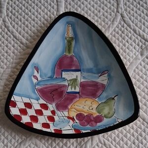 HausenWare Triangle Ceramic Plate designed by Mary Jane Mitchell